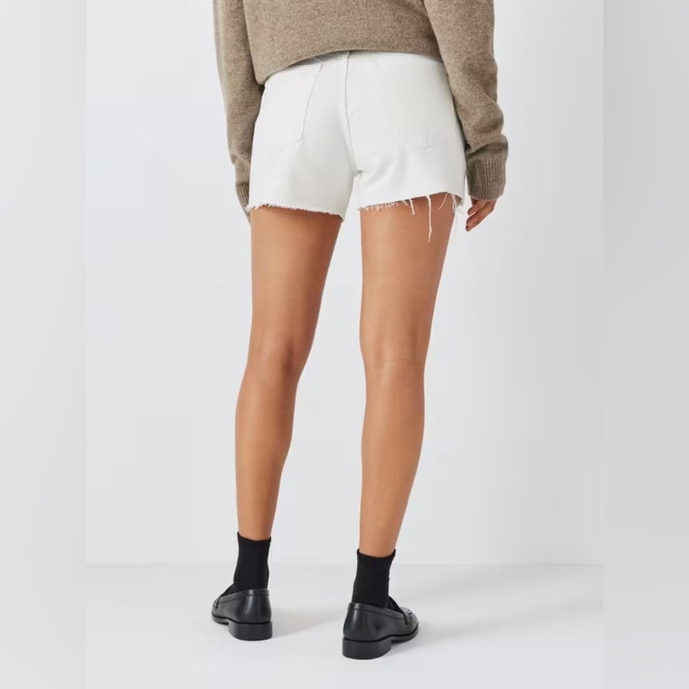 FRAME
Le Brigette High Rise Denim Shorts, Blanc - Picture 5 of 6
